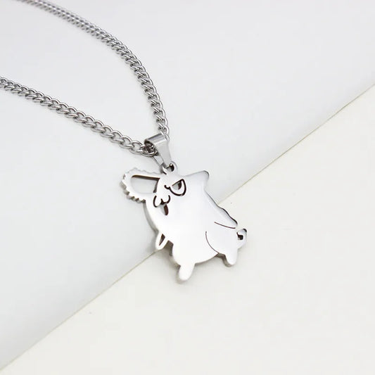 Collar Pochita en acero inoxidable
