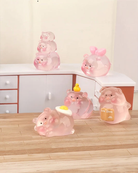 Set de 5 figuras chanchitos 3-4 cm