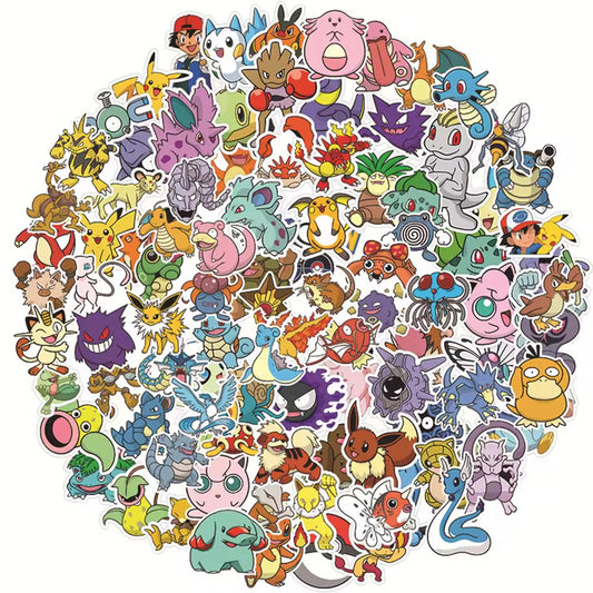 Set de 100 stickers Pokémon