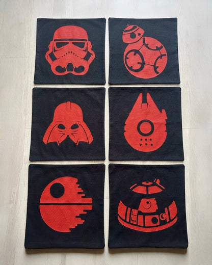 Set de 6 fundas de Star Wars 45 x 45 cm