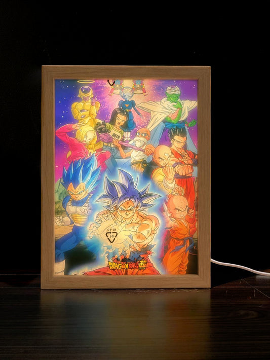 Cuadro con luz LED Dragon Ball