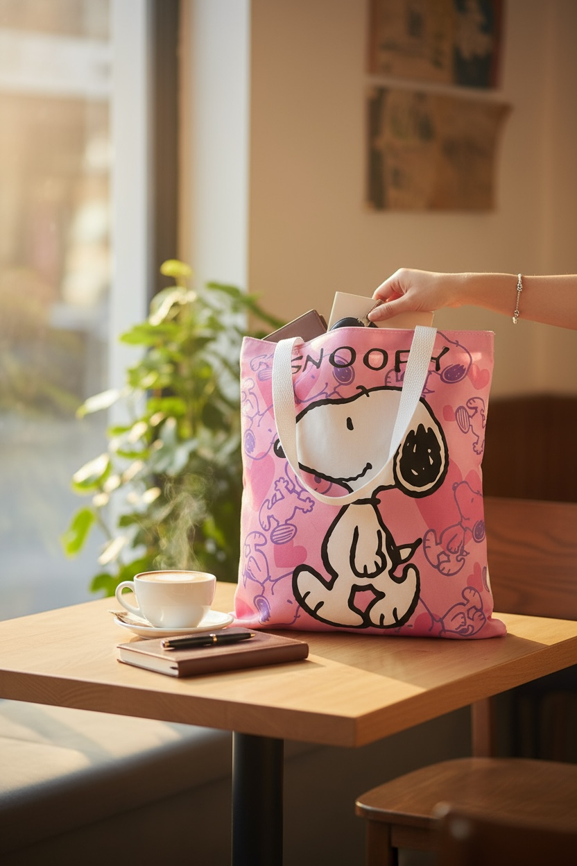 Tote bag de Snoopy 32 x 37 cm