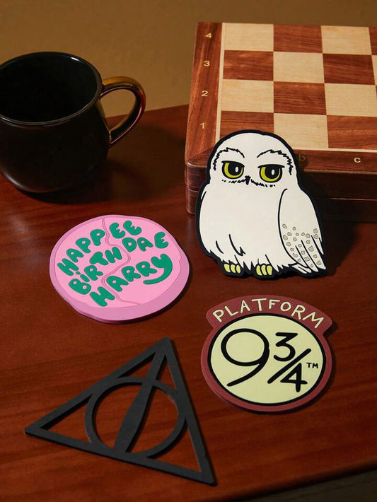 Set de 4 portavasos Harry Potter