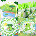 Set de decoración para fiesta de ranita 200 piezas