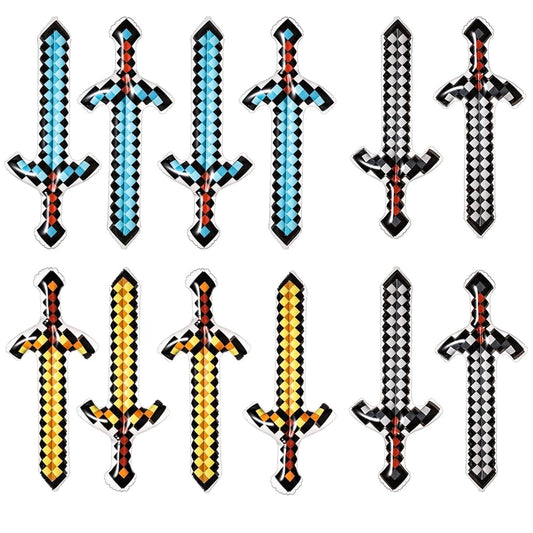 Set de 12 espadas inflables de Minecraft