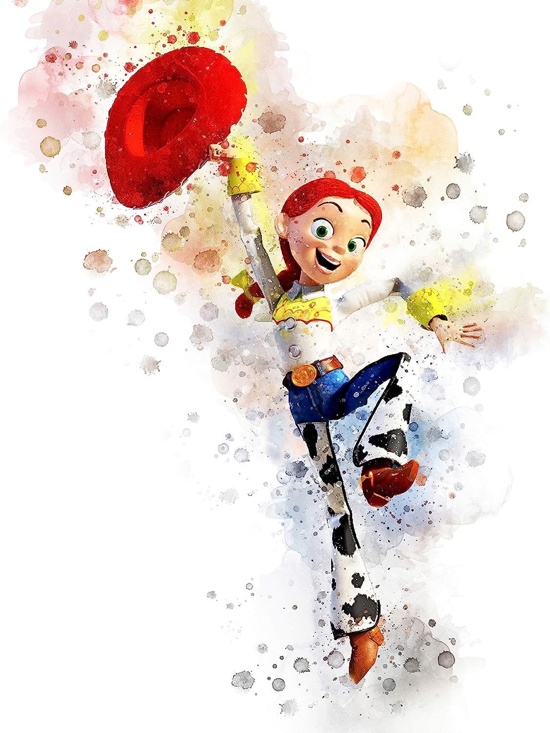 Set de 4 póster Toy Story en lienzo 20 x 25 cm (sin enmarcar)