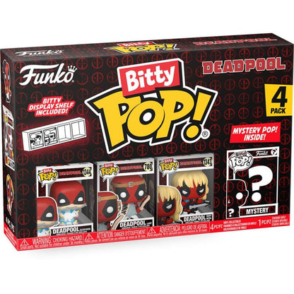 Set de 4 minifiguras Funko Bitty Pop! de Deadpool