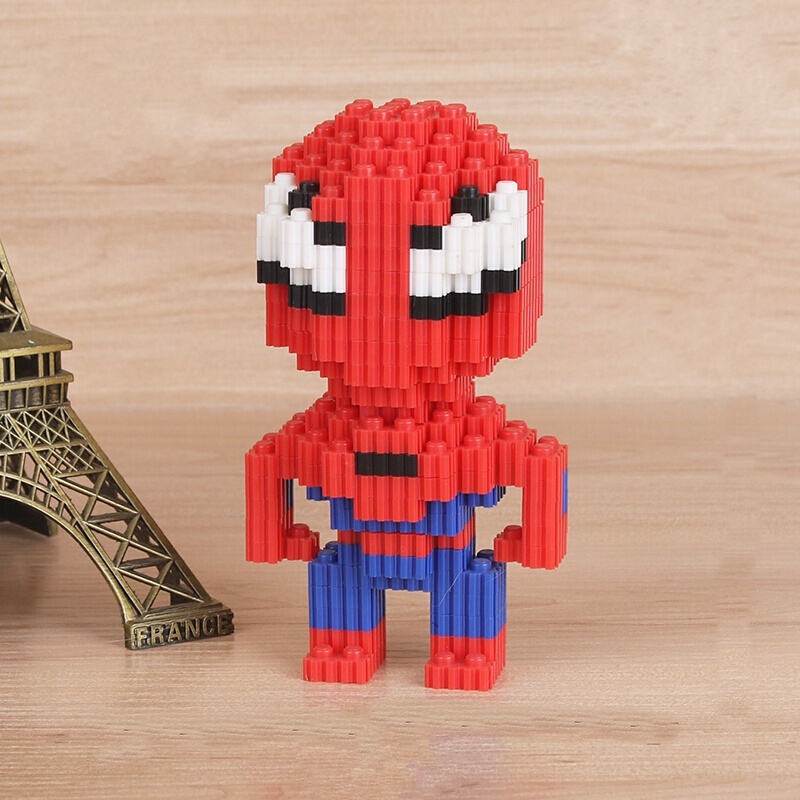 Bloques para armar Spider-man 498 pcs 14 cm x 7 cm