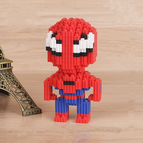 Bloques para armar Spider-man 498 pcs 14 cm x 7 cm