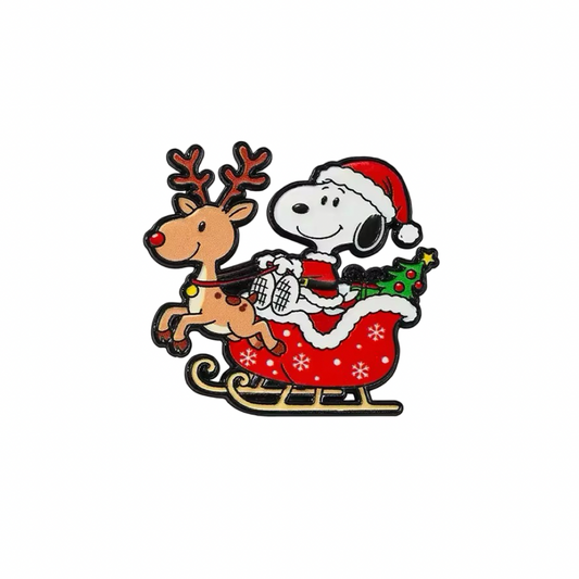 Pin Snoopy navideño