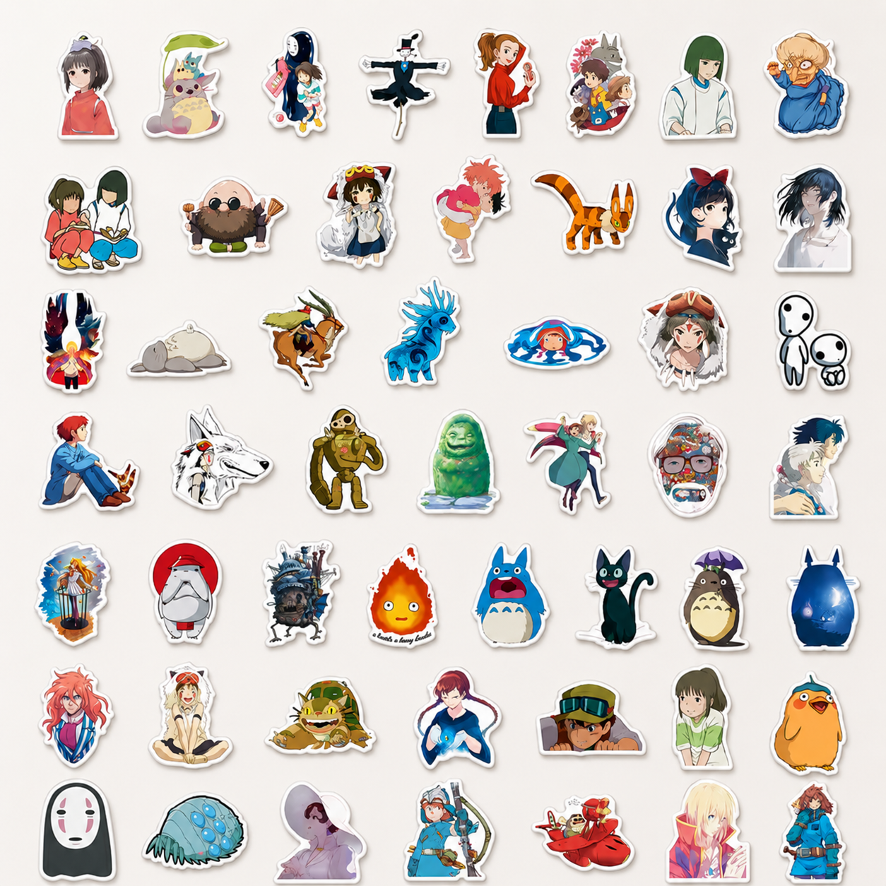 Set 50 stickers Studio Ghibli
