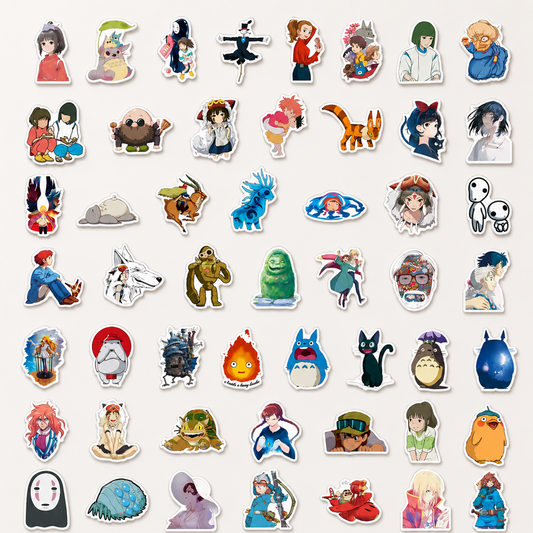 Set 50 stickers Studio Ghibli