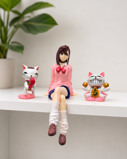 Set de 3 figuras Momo Ayase y Turbo Granny Dan Da Dan
