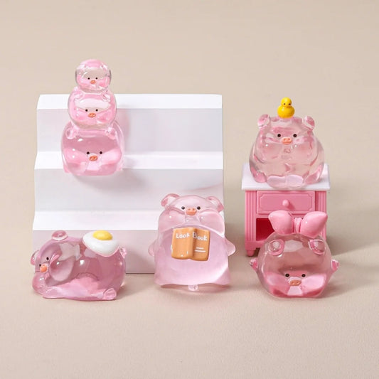 Set de 5 figuras chanchitos 3-4 cm