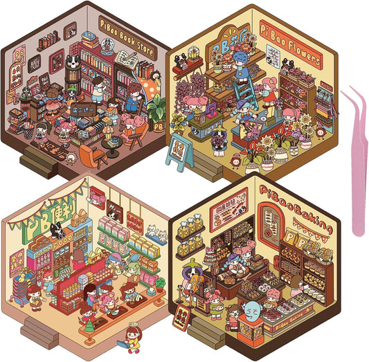 Set de stickers para diseñar espacios - 4 espacios