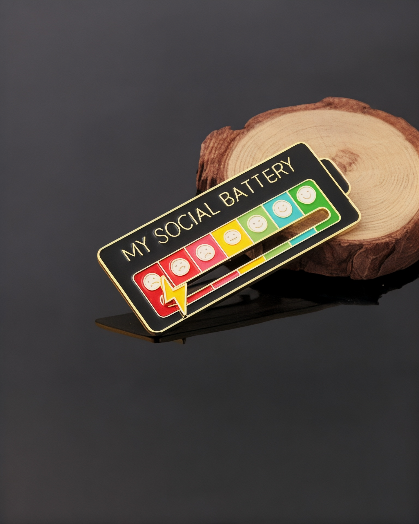 Broche "My social Battery"