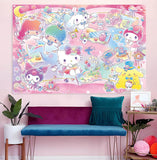 Tapiz de tela Sanrio 150 cm x 130 cm