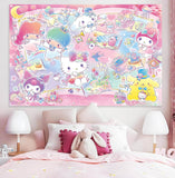 Tapiz de tela Sanrio 150 cm x 130 cm