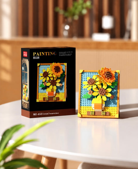Bloques para armar Los girasoles van Gogh 9 x 6 x 11 cm