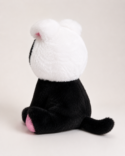 Peluche gatito con disfraz de conejo 25 cm