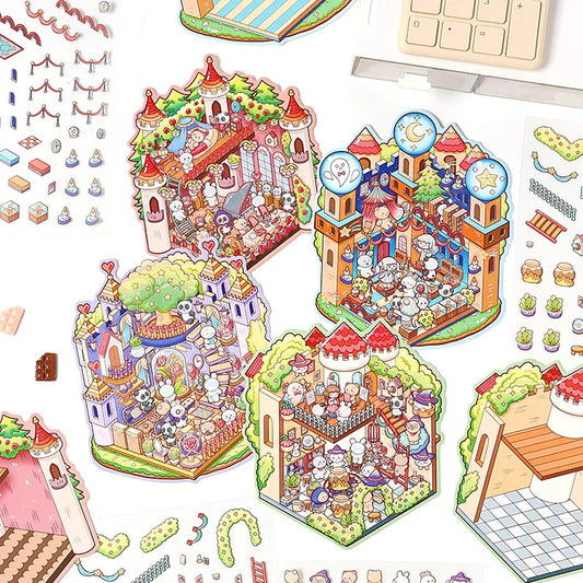 Set de stickers para diseñar espacios - 4 espacios
