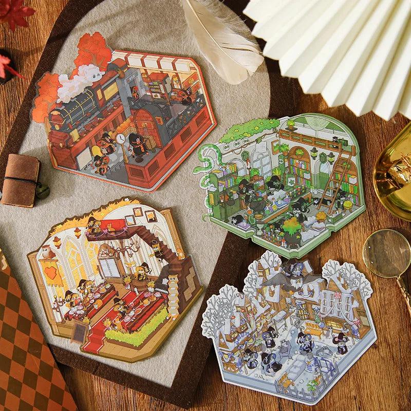 Set de stickers para diseñar espacios Harry Potter - 4 espacios