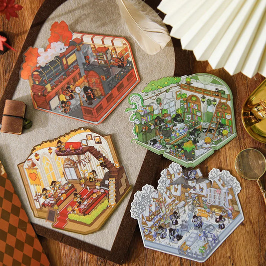 Set de stickers para diseñar espacios Harry Potter - 4 espacios