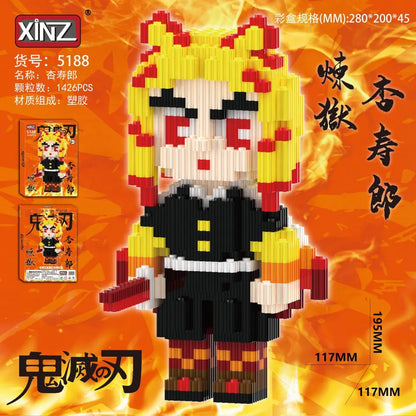 Set de bloques para armar Kyojuro Rengoku 1426 pcs