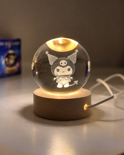 Lámpara de Cristal Kuromi