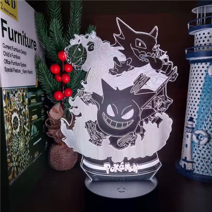 Lámpara Gastly, Haunter y Gengar LED