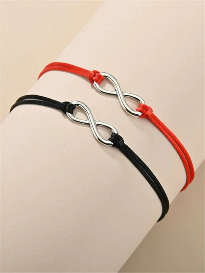 Set de pulseras infinito ajustables