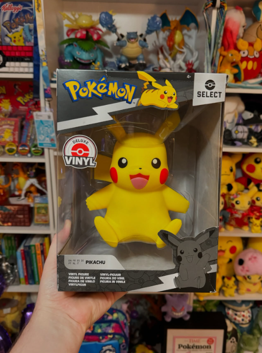 Figura grande original de Pikachu 21 cm *Detalles en caja*