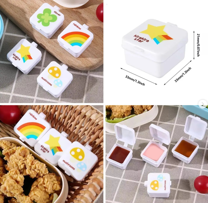 Set de 4 mini contenedores para meriendas