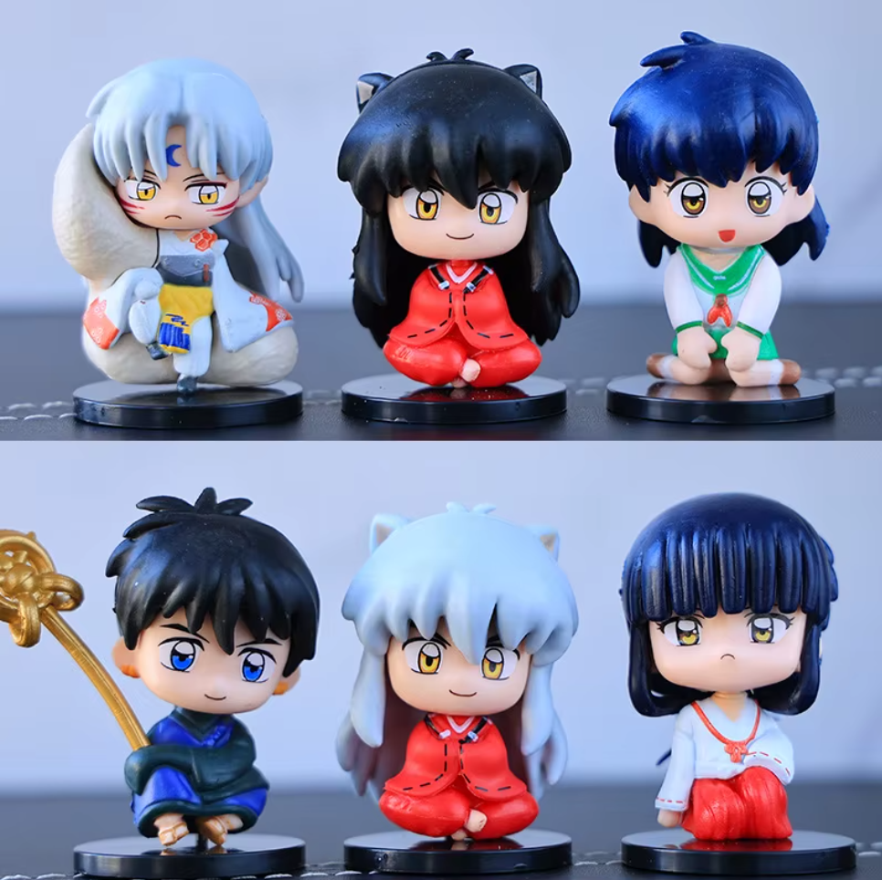 Set de 6 figuras Inuyasha