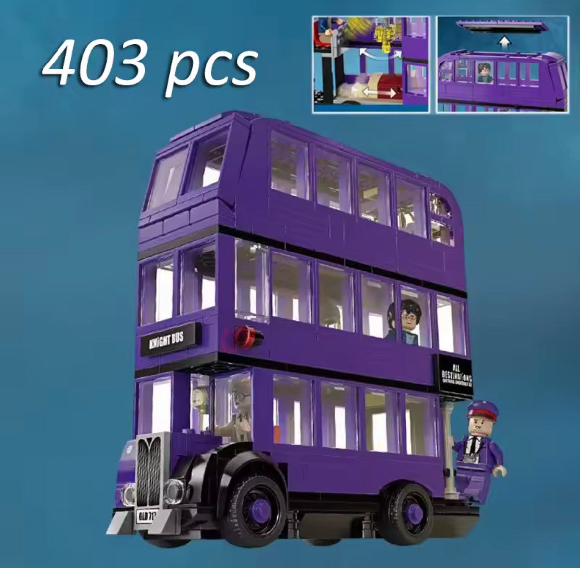 Set de bloques para armar de Harry Potter Knight Bus 403 pcs
