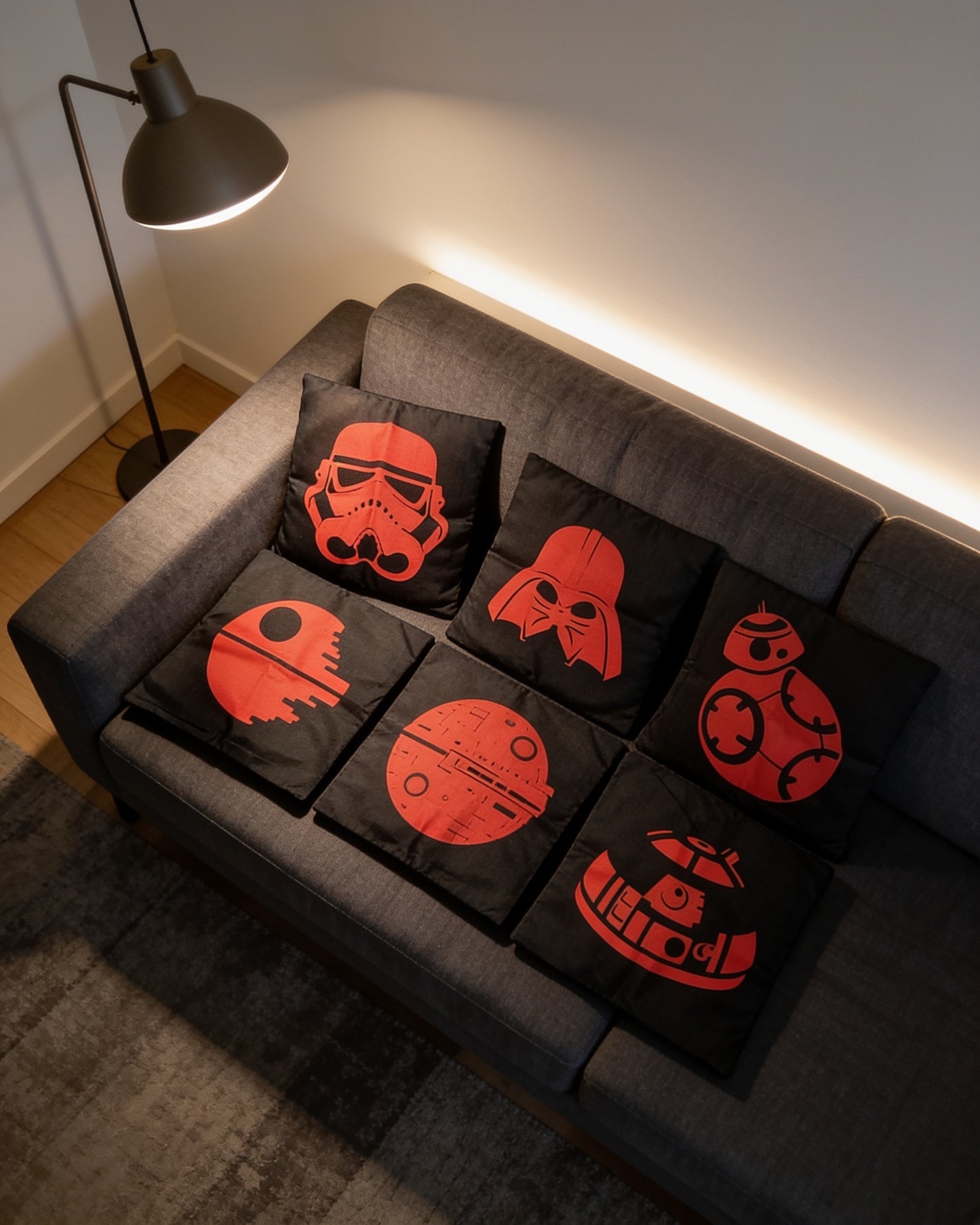 Set de 6 fundas de Star Wars 45 x 45 cm
