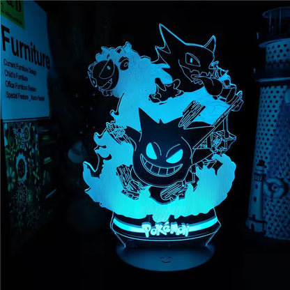Lámpara Gastly, Haunter y Gengar LED