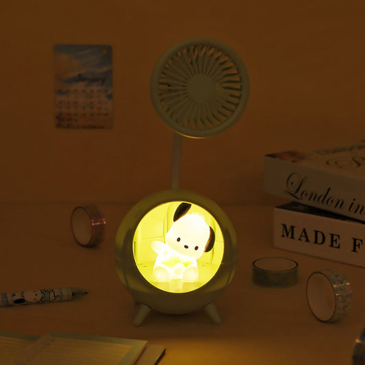 Lámparita y ventilador Pochacco