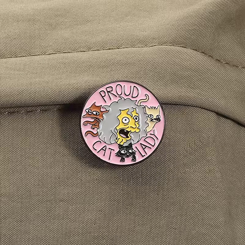 Pin “La Loca de los gatos” de Los Simpson