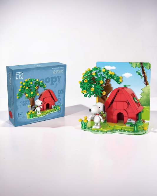 Set original de bloques para armar de Snoopy