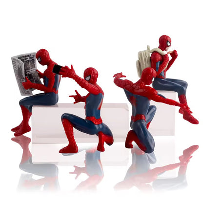 Set de 4 figuras Spiderman 7-9 cm