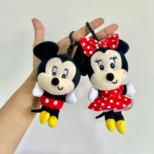 Set de llaveros Mickey y Minnie Mouse