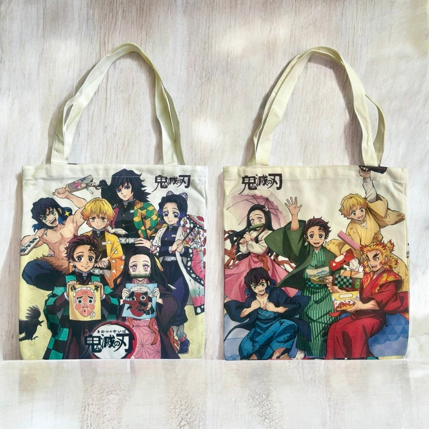 Tote bag Kimetsu no Yaiba 36 x 34 cm