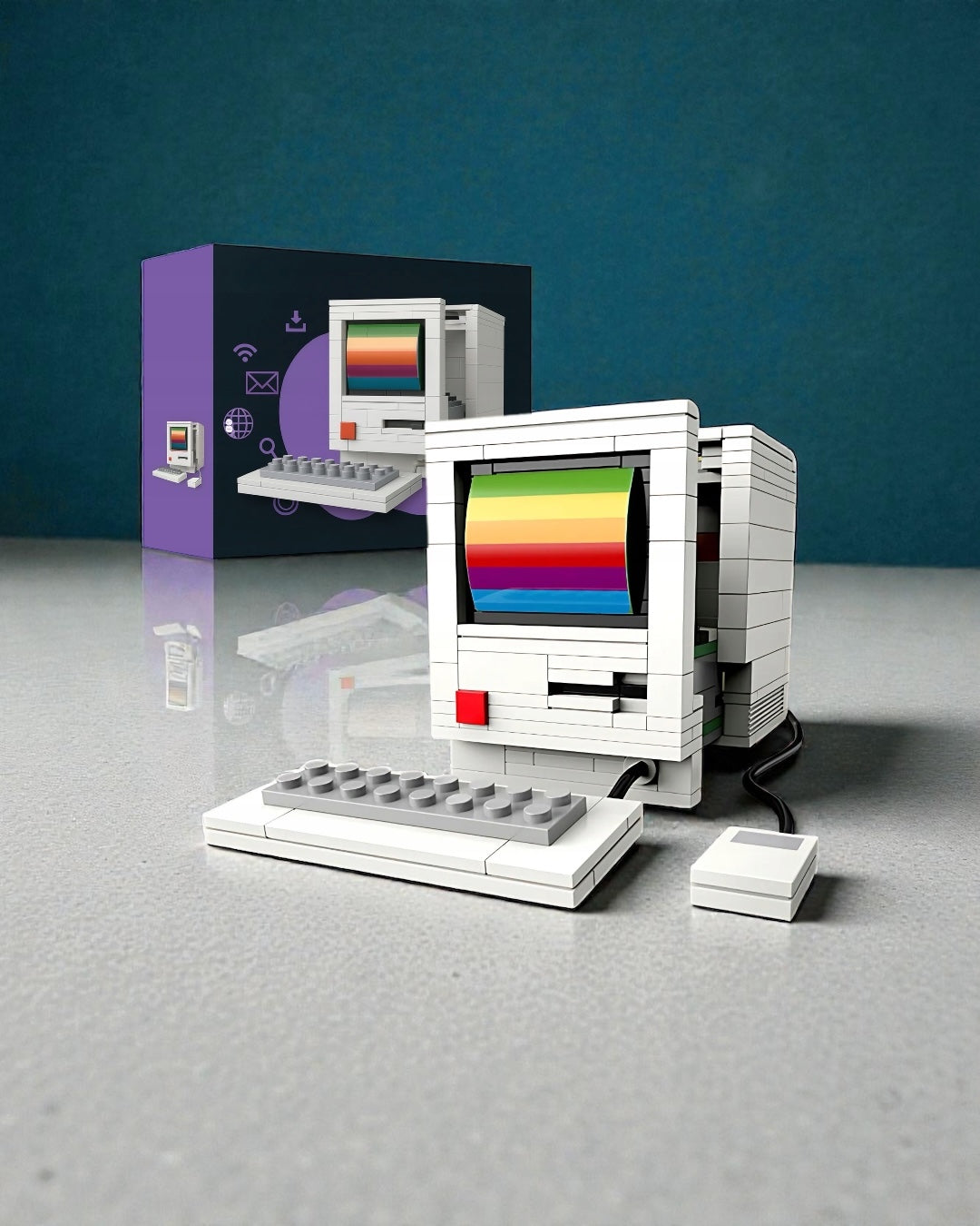 Set de bloques para armar Ordenador Retro