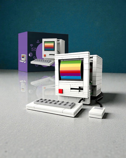 Set de bloques para armar Ordenador Retro