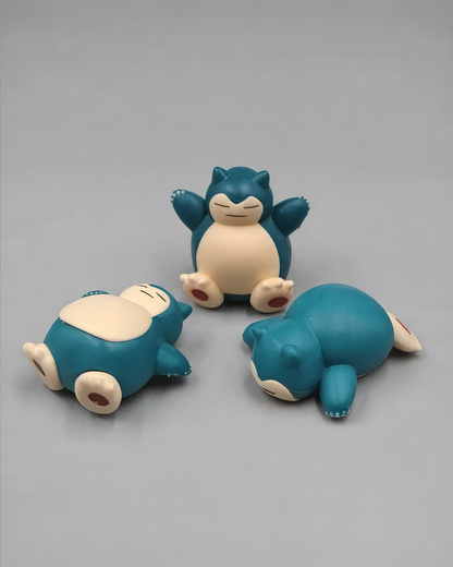 Set de 5 figuritas Snorlax 2-3 cm