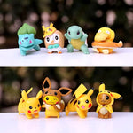 Set de 8 figuras Pokémon 4 cm