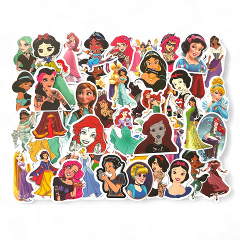 Set 50 stickers Princesas Disney