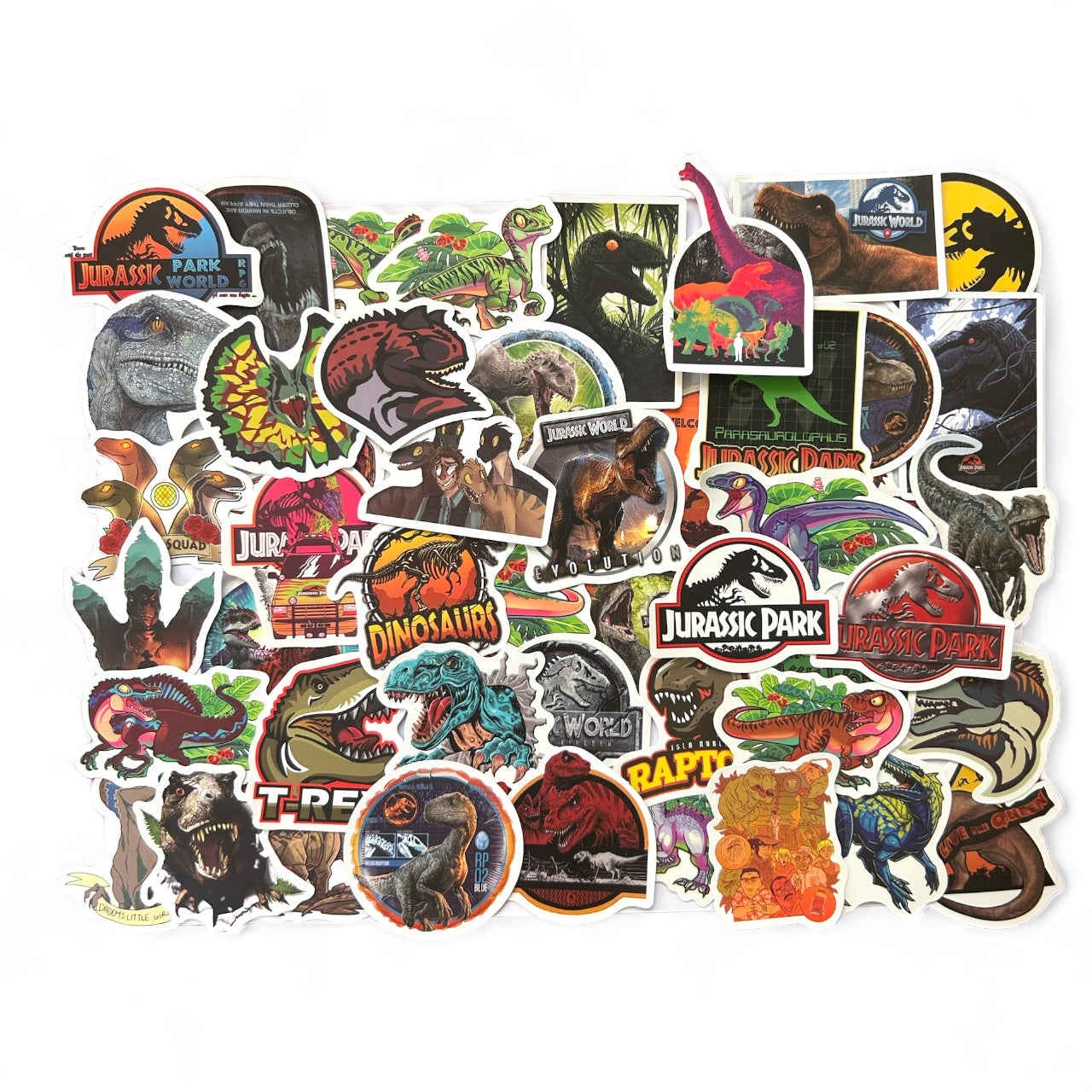 Set 50 stickers Jurassic Park