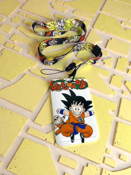 Portagafete y lanyard Dragon Ball